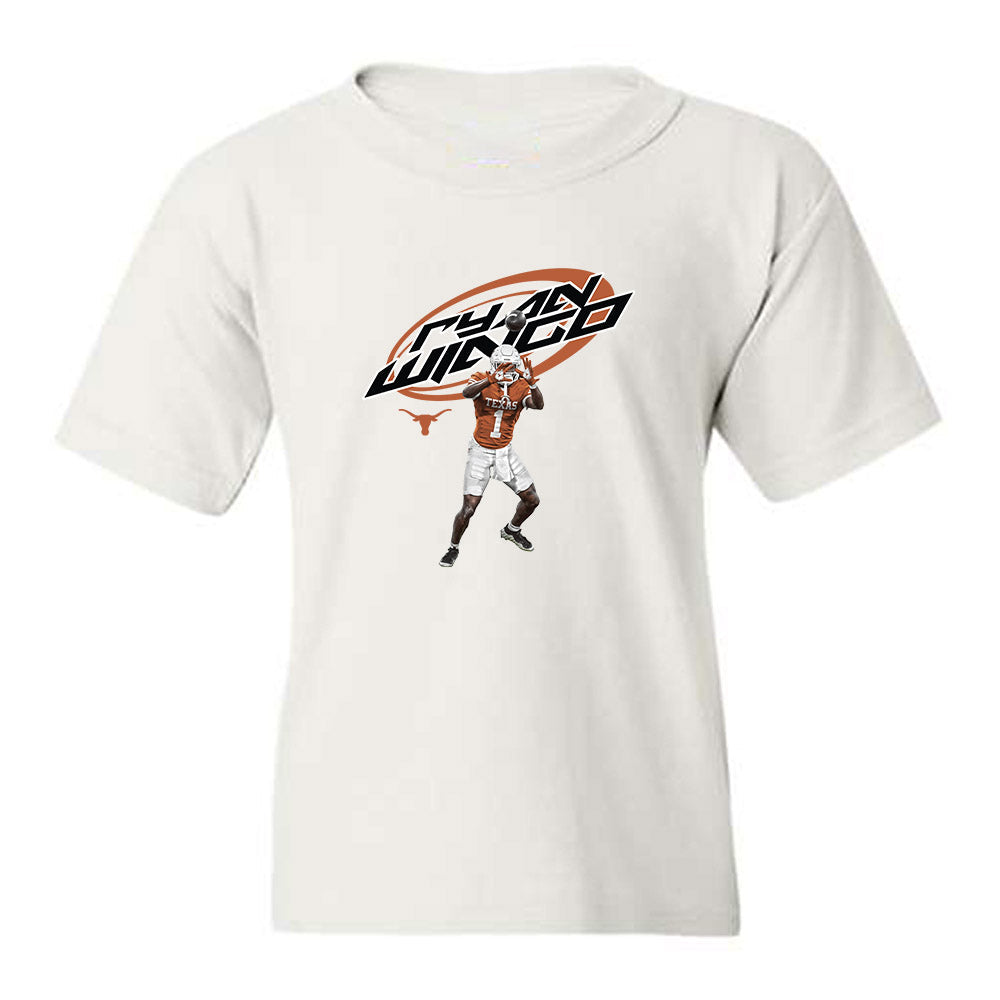 Youth Texas Longhorns NCAA Football Ryan Wingo Collage T-Shirt