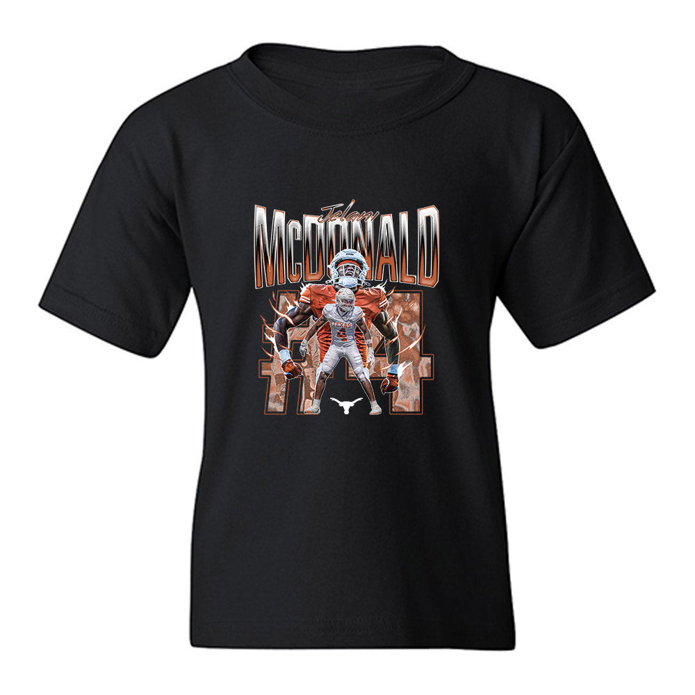 Youth Texas Longhorns NCAA Football Jelani Mcdonald Collage T-Shirt