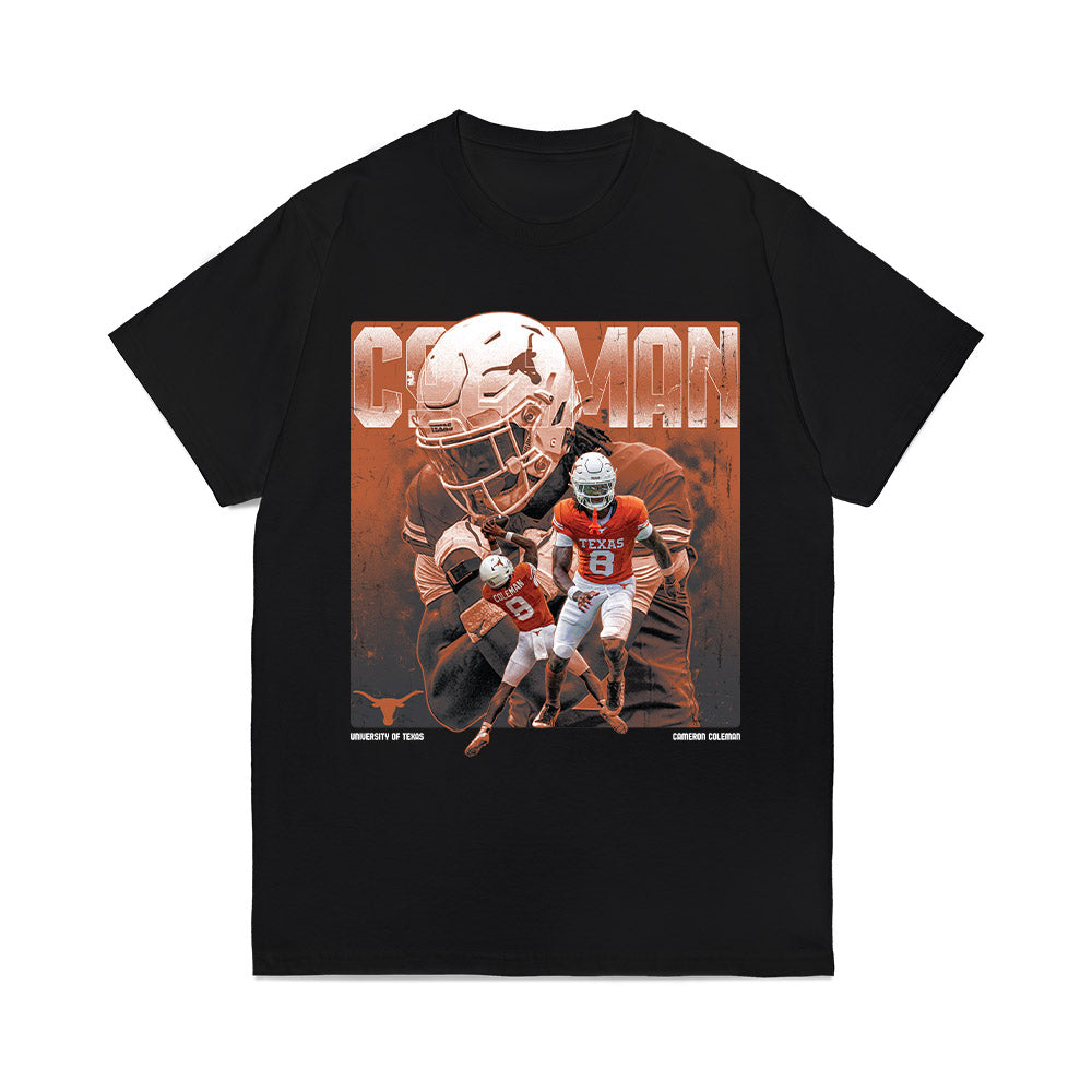 Texas Longhorns NCAA Football Cameron Coleman Collage Comfort Colors T-Shirt