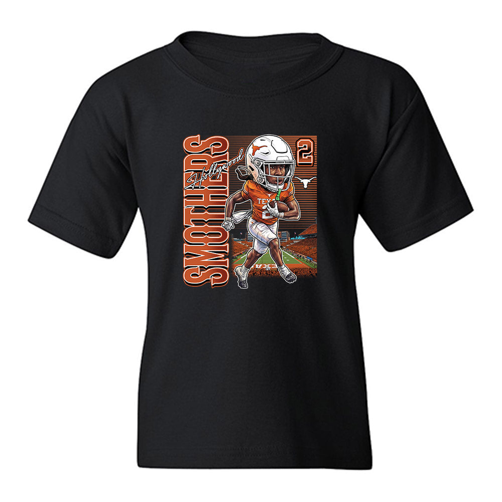 Youth Texas Longhorns NCAA Football Daylan Smothers Caricature T-Shirt