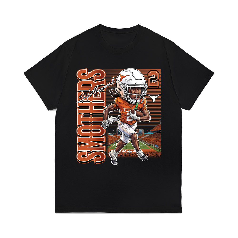 Texas Longhorns NCAA Football Daylan Smothers Caricature Comfort Colors T-Shirt