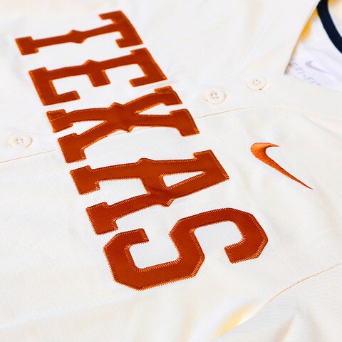 Nike Texas Longhorns Replica Baseball Jersey - Burnt Orange