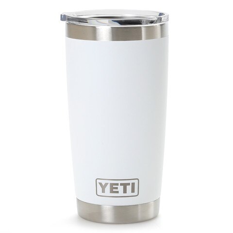 Aub | Auburn Yeti 20oz White Powder Coated Rambler | Alumni Hall