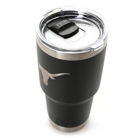 Vols, Tennessee Yeti 30oz Black Powder Coated Rambler