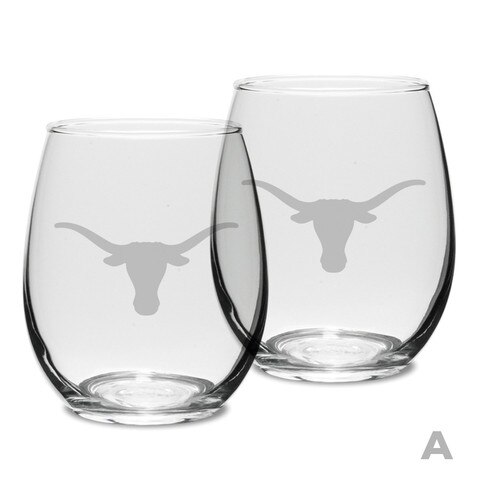 Lids Texas Longhorns Class of 2023 21oz. 2-Piece Stemless Wine Glass Set