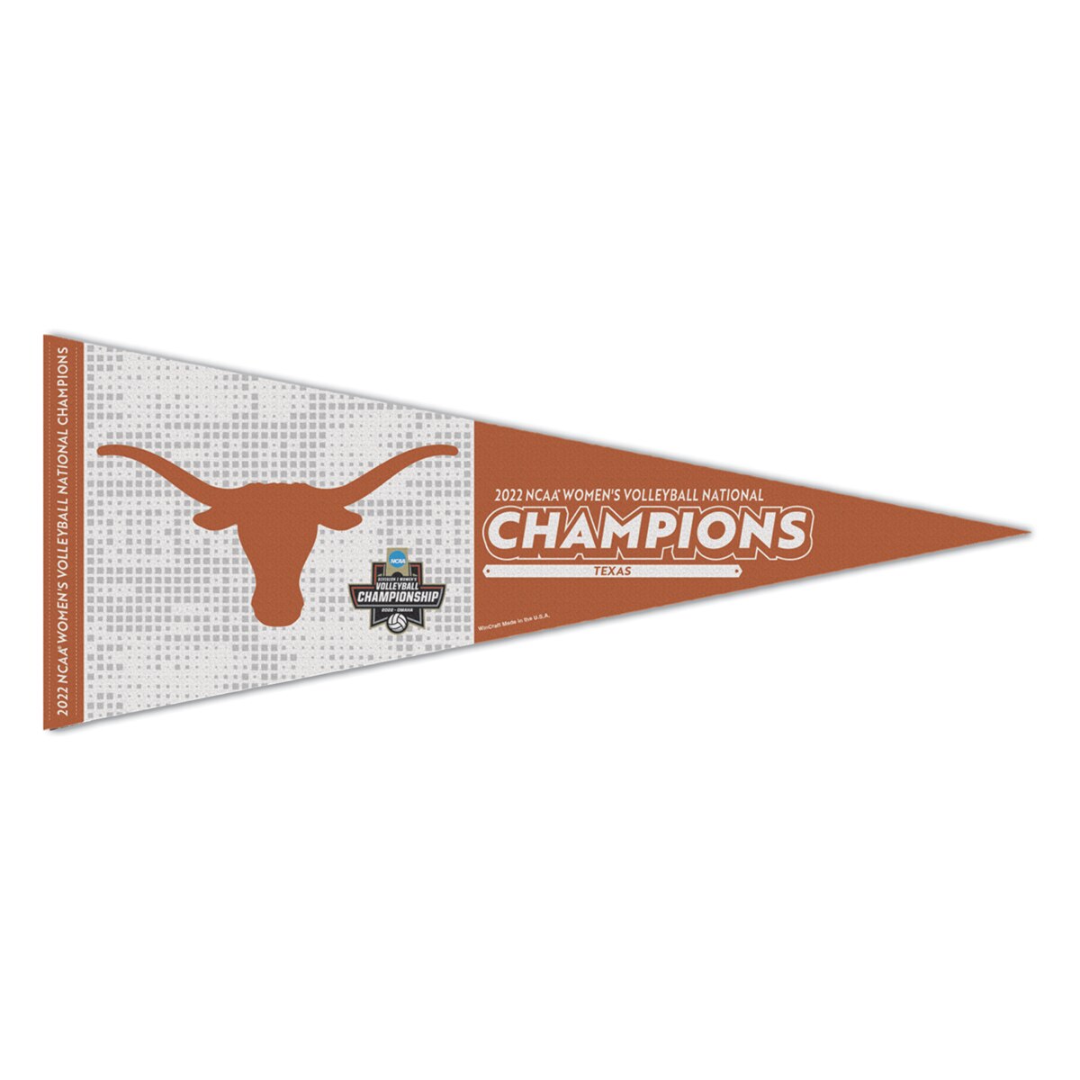 Texas Longhorns 2022 National Volleyball Champions Pennant Coop