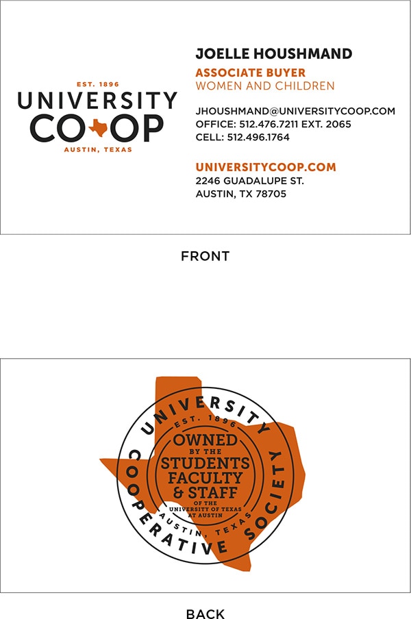 University Co-op Letterhead