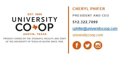 University Co-op Letterhead